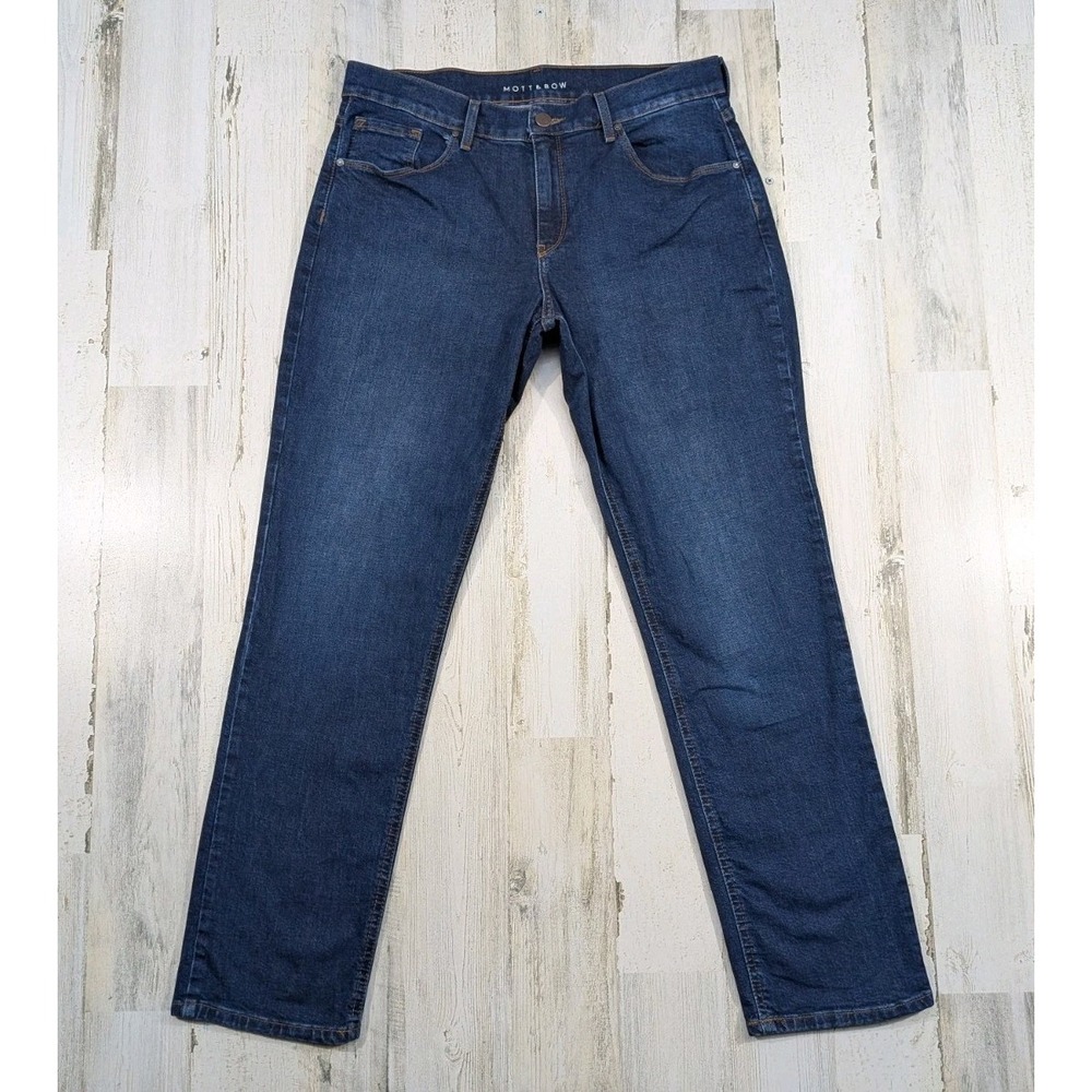 Mott & Bow Womens Boyfriend Jeans Dark Wash Stretch Denim 33x30 (Tag 30)